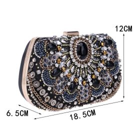 Embroidery Evening Bag Ladies Banquet Clutch Celebrity Dress with Evening Bag