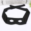 Black Robber Bandit Eye Mask for Men Women, Black Mask for Halloween Cosplay Party