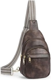 Small Sling Bag for Women Leather Crossbody Bags Fanny Pack Chest Bag for Travel