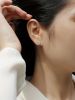 Pure Love - Fashion Earring Set made of 2-carat Moissanite and s925 sterling silver, a simple and versatile silver accessory