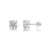 Pure Love - Fashion Earring Set made of 2-carat Moissanite and s925 sterling silver, a simple and versatile silver accessory