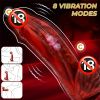Vibrating Monster Dildo Vibrator, 10.4 inch Huge Dildo with Strong Suction G-Spot Vibrator for Women Vaginal Anal Play
