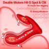Wearable Vibrator for Women, APP Remote Vibrator for G Spot and Clit Stimulator, Wiggling Heated Vibrator for Couples Play