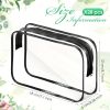 28pcs Transparent Travel Cosmetic Bag Set with Zipper, Multifunctional Portable Storage Box for Men and Women's Travel Essentials