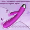 Rabbit Vibrator G Spot Stimulator for Women, Heated Dual Motor with 7 Modes Silicone Vibrator for Internal and Clitoral Stimulation