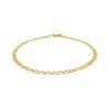 3.2mm 14k Yellow Gold Mariner Link Anklet