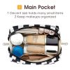 Small Checkered Makeup Bag for Purse Cosmetic Bag Travel Makeup Pouch Zipper Pouch Cute Make up Bags with Compartments for Women Girls