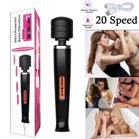 Magic Massagestab Wand Massager-Massagegerät-Wasserdicht-Vibrator-Stark aufladba