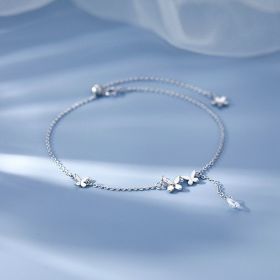 Butterfly Anklet, Featuring An Exquisite Butterfly Design That's Agile And Elegant. The Thin Chain Fits The Ankle Snugly, Glows With A Faint Shim