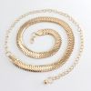 Fashion Simple Chain Belt Women Lady High Waist Gold Belts Waistband for Party Jewelry Dress Metal Chain Belt