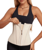 Waist Trainer for Women Latex Sport Underbust Steel Boned Corset Shapewear with Zipper Hook Shapewear Double Control Body Shaper  Workout Fajas Colomb
