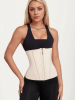 Waist Trainer for Women Latex Sport Underbust Steel Boned Corset Shapewear with Zipper Hook Shapewear Double Control Body Shaper  Workout Fajas Colomb