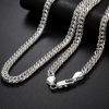 Fashion brand 925 Sterling Silver Necklace for men's classic personality 6MM chain 24 inches Christmas gifts party fine Jewelry