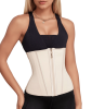 Waist Trainer for Women Latex Sport Underbust Steel Boned Corset Shapewear with Zipper Hook Shapewear Double Control Body Shaper  Workout Fajas Colomb